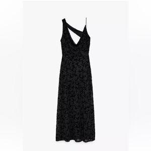 Zara Black One Shoulder Sheath Dress